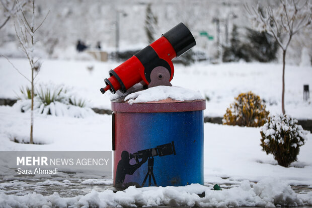 بارش برف در مشهد