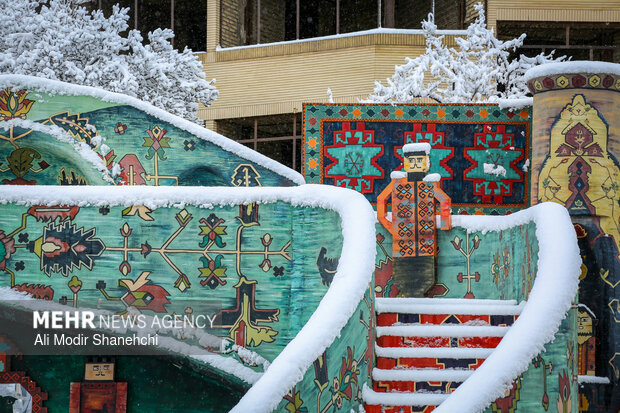 بارش برف در مشهد