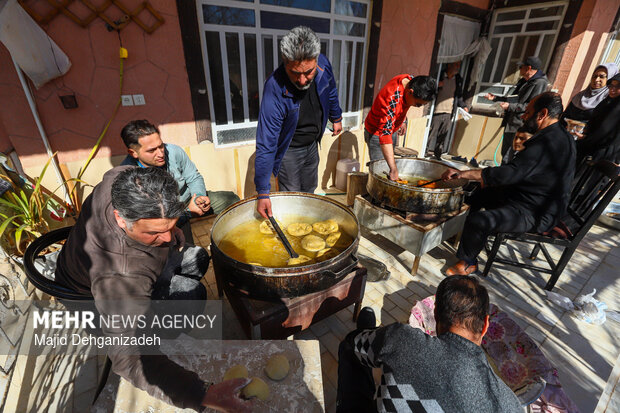 مراسم سنتی پخت نان «سوروک» در مهریز