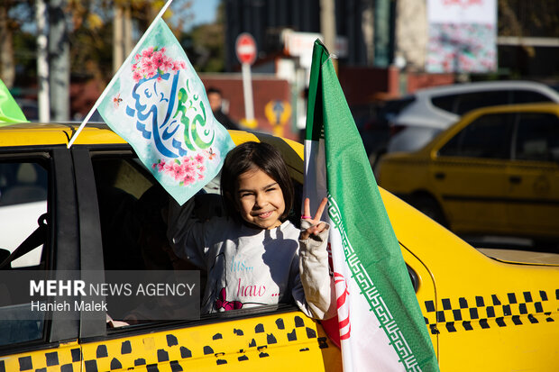 راهپیمایی کاروان خودرویی و موتوری «امت قرآن» در گرگان