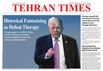 Front pages of Iran's English dailies on January 19