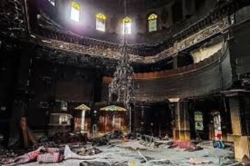 VIDEO: Foreign-backed rioters set mosque on fire in Tehran