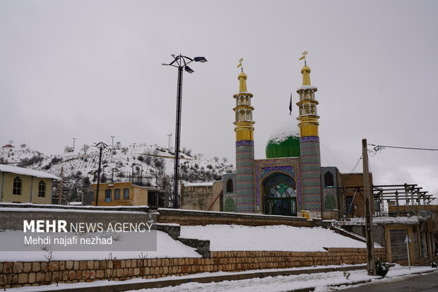 Snowfall blankets Dena town
