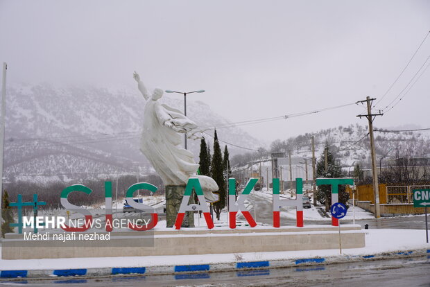 Snowfall blankets Dena town
