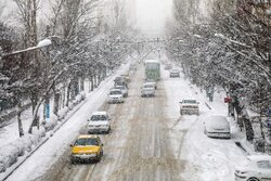 بارش برف شدید در اردبیل