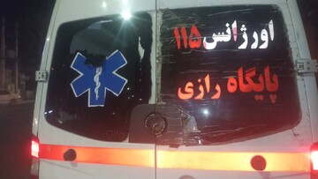 ۷ دستگاه آمبولانس اورژانس قزوین در حوادث تروریستی اخیر آسیب دید