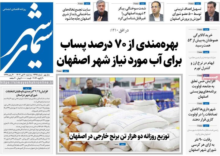 روزنامه‌های اصفهان