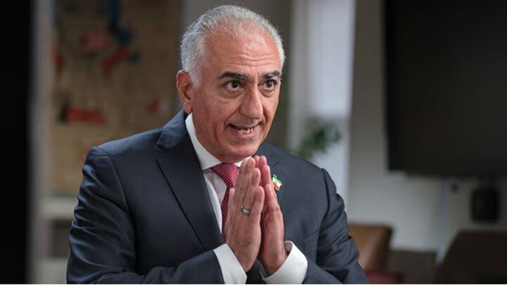 Son of Iran's deposed shah urges all-out war on Iran