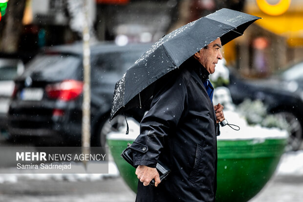 روز برفی تهران