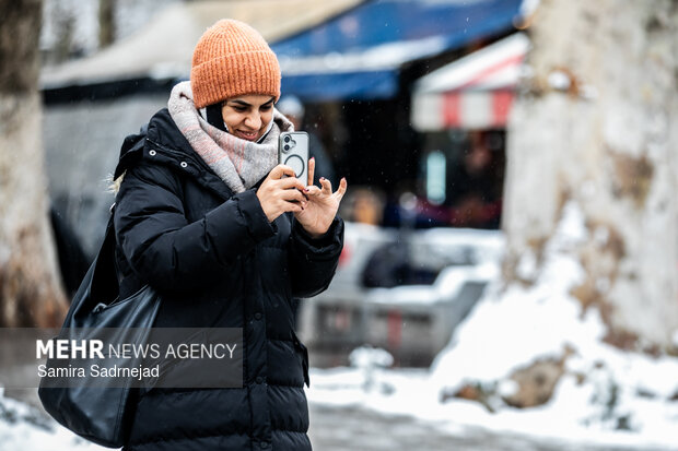 روز برفی تهران