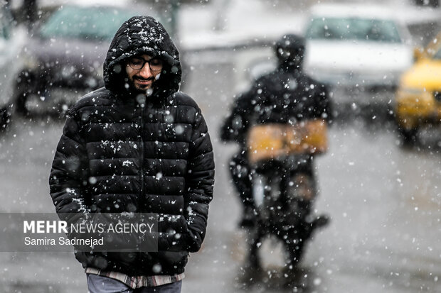 روز برفی تهران