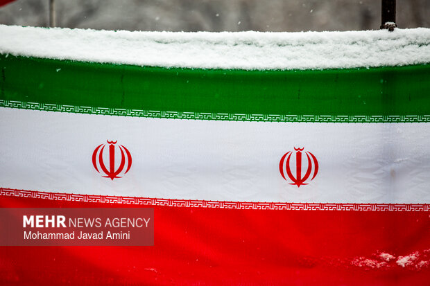 بارش برف در قزوین