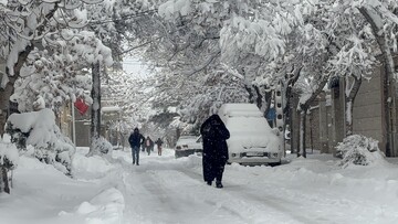 بارش سنگین برف در قوچان