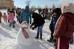 Erdebil'de kar festivali