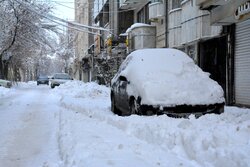 بارش برف سنگین در قوچان