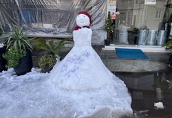 جلوه های زیبای لاهیجان بعد از یک روز برفی