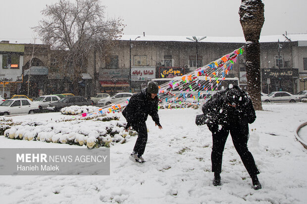 بارش اولین برف زمستانی در گرگان