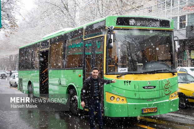 بارش اولین برف زمستانی در گرگان