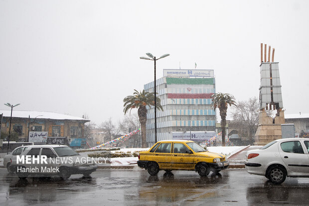بارش اولین برف زمستانی در گرگان