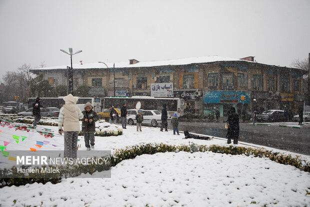 بارش اولین برف زمستانی در گرگان