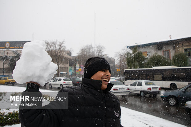 بارش اولین برف زمستانی در گرگان