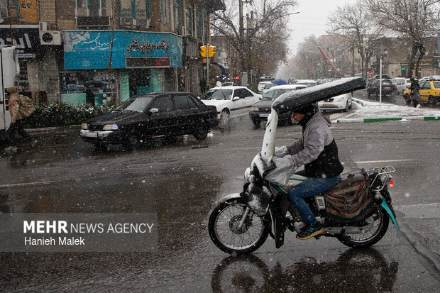 بارش اولین برف زمستانی در گرگان