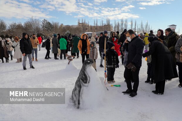 جشنواره یک روز داغ برفی در اردبیل