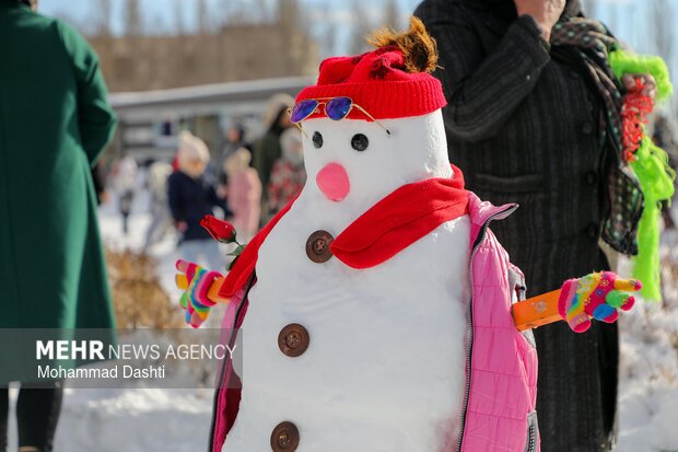 Erdebil'de kar festivali