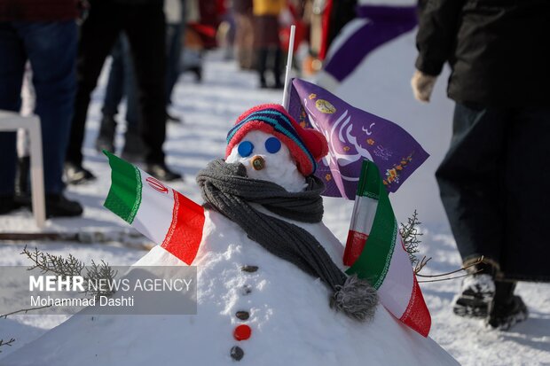 Erdebil'de kar festivali