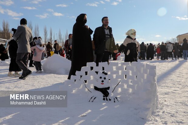 جشنواره یک روز داغ برفی در اردبیل