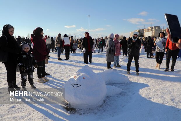جشنواره یک روز داغ برفی در اردبیل