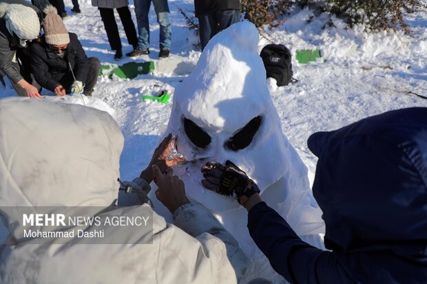 جشنواره یک روز داغ برفی در اردبیل