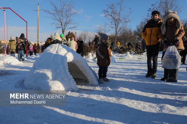 Erdebil'de kar festivali
