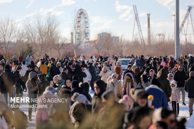 Erdebil'de kar festivali