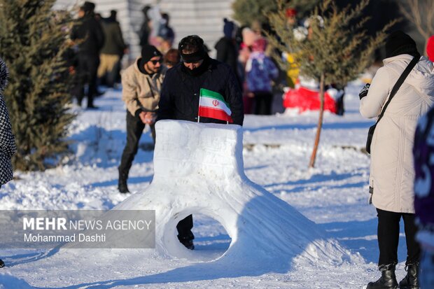 جشنواره یک روز داغ برفی در اردبیل