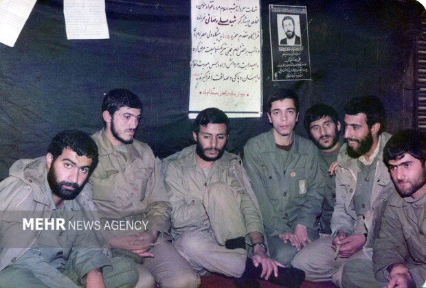 سرداران شهید محمد باقری و مهدی زین‌الدین و غلامرضا صالحی و محمد ابراهیم همت