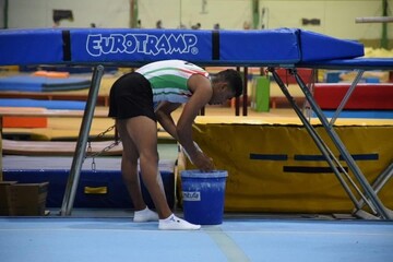 ملی‌پوشان ترامپولین ایران در اردوی کیش