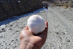 بارش اولین برف زمستانی در «سراوان»