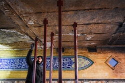 بازسازی مسجد جامع رجایی شهر کرج پس از اغتشاشات اخیر