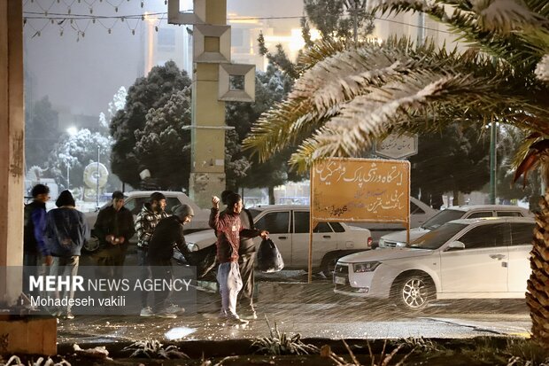 شب برفی زاهدان