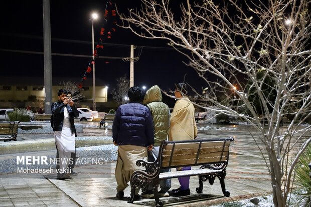 شب برفی زاهدان