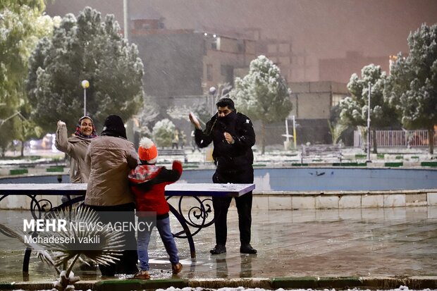شب برفی زاهدان