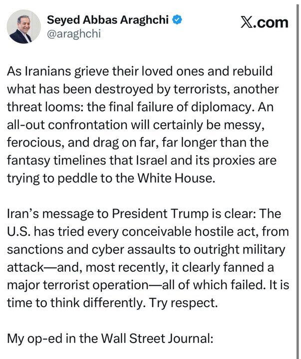 It is time to think differently, try respect