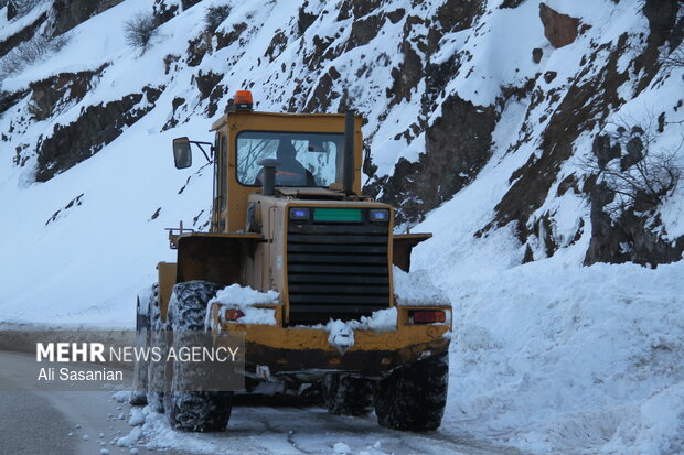 حریر سفید برف بر تن حیران
