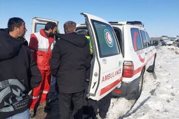 عملیات امدادی هلال احمر در ۱۴ استان کشور همزمان با بارش برف و باران