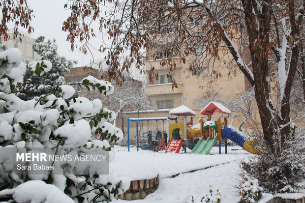کرمانشاه در قاب برف؛ زمستان شهر را سفیدپوش کرد