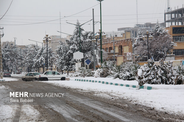 کرمانشاه در قاب برف؛ زمستان شهر را سفیدپوش کرد