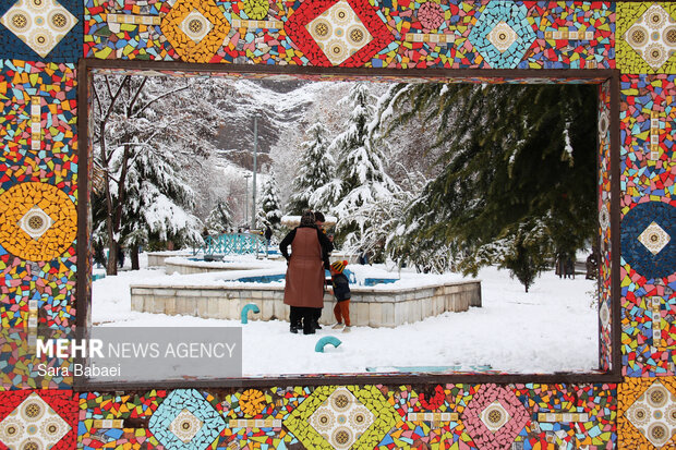 کرمانشاه در قاب برف؛ زمستان شهر را سفیدپوش کرد