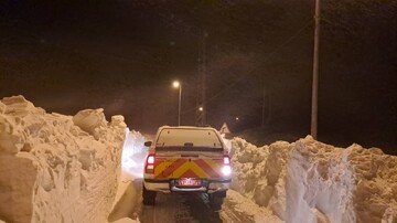میقانی: ارتفاع برف در گردنه اسدلی به ۲ متر رسید