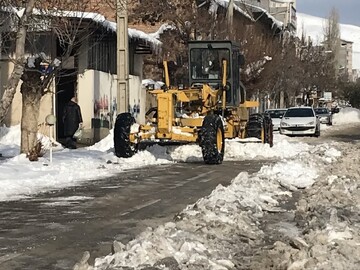شهردار خلخال: معابر اصلی شهر خلخال برف روبی شدند